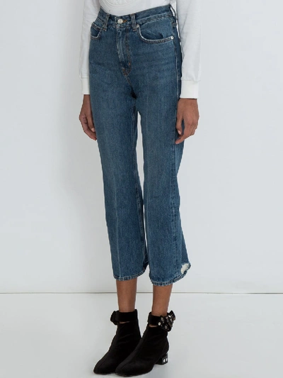 Shop Proenza Schouler Cropped Flare-non-stretch Jeans