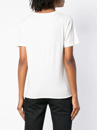 Shop Saint Laurent T-shirt In White