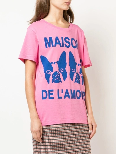 Gucci French Bulldog Oversized T-shirt In Pink | ModeSens