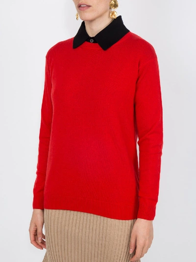 Shop Alexandra Golovanoff Virgile Cashmere Sweater Red