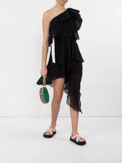 Shop Givenchy Black One Shoulder Dress