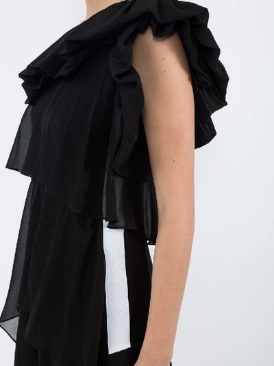 Shop Givenchy Black One Shoulder Dress