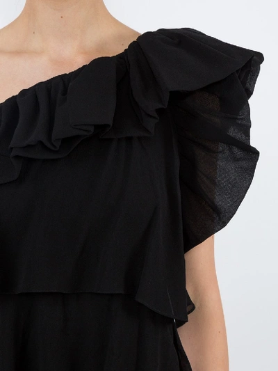 Shop Givenchy Black One Shoulder Dress