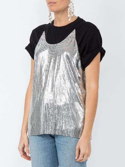 Shop Paco Rabanne Metallic Sequin Vest