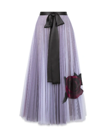 Shop Christopher Kane Tulle Skirt With Gazar Rose