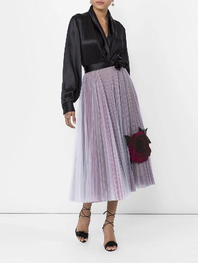 Shop Christopher Kane Tulle Skirt With Gazar Rose