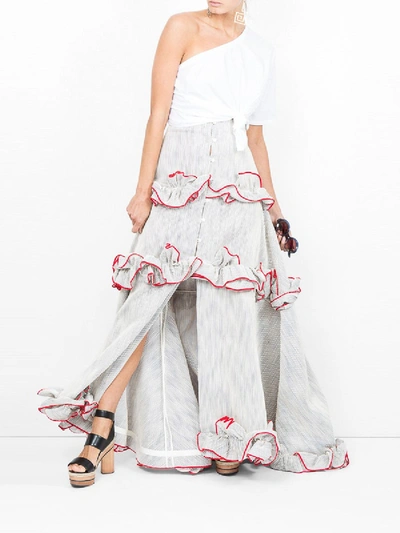 Shop Rosie Assoulin X The Webster Twisted Ruffle Skirt