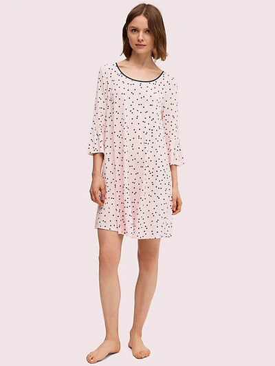 Shop Kate Spade Scatter Dot Sleepshirt In Pink Dot