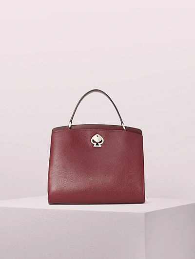 Shop Kate Spade Romy Medium Satchel In Cherrywood