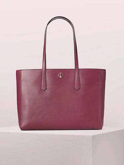 Shop Kate Spade Molly Large Work Tote In Sangria