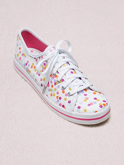 Shop Kate Spade New York Kickstart Confetti Print Sneakers In Pink Multi