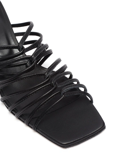 Shop Aeyde 'pearl' Strappy Leather Sandals In Black