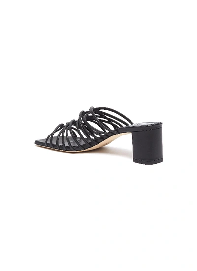 Shop Aeyde 'pearl' Strappy Leather Sandals In Black