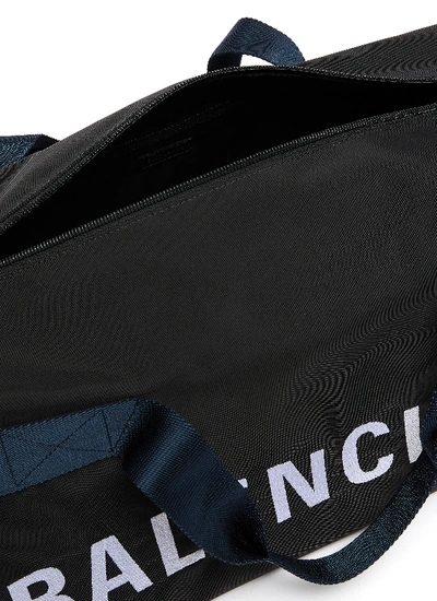 Balenciaga Black And Navy Blue Man Gym Wheel Bag | ModeSens