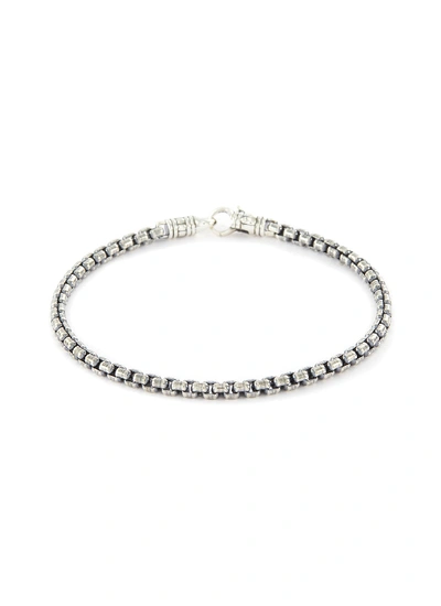 Shop Tom Wood 'venetian' Silver Chain Bracelet - Size M In Metallic