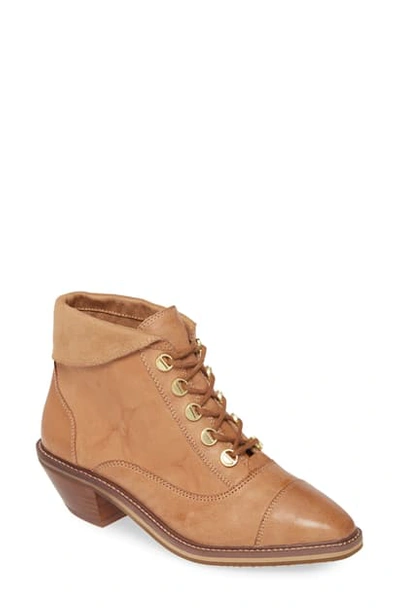 Shop Kelsi Dagger Brooklyn Cortez Bootie In Light Tan Leather