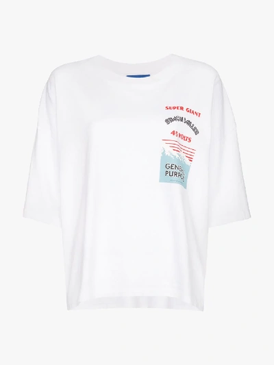 Shop Simon Miller Battery Print Cotton T-shirt In White