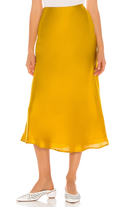 Shop Lovers & Friends Madalena Midi Skirt In Sunflower Yellow