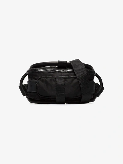 Shop Y/project Black Frame Leather Pvc Belt Bag