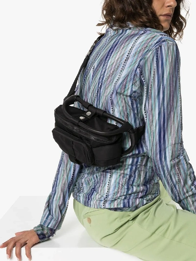 Shop Y/project Black Frame Leather Pvc Belt Bag