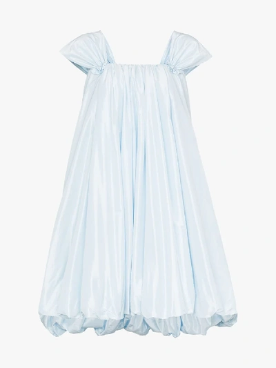 Shop Simone Rocha Bubble Hem Mini Dress In Blue