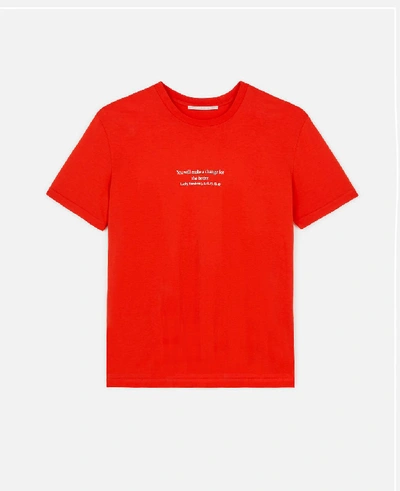 Shop Stella Mccartney Orange Fortune Cookie T-shirt