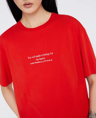 Shop Stella Mccartney Orange Fortune Cookie T-shirt