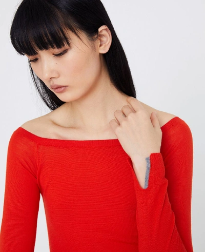 Shop Stella Mccartney Orange Knit Jumper