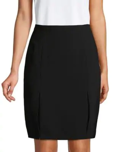 Shop Karl Lagerfeld Pleated Skirt In Black