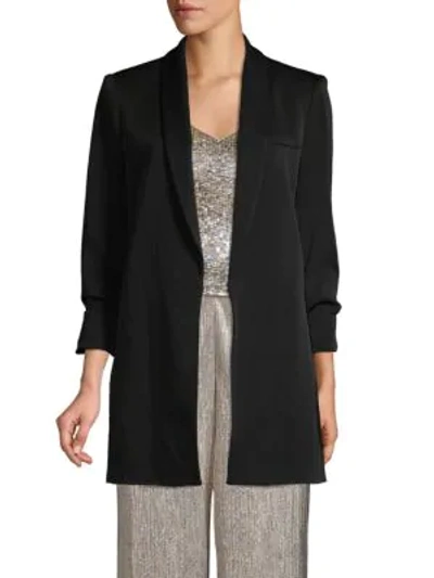 Shop Alice And Olivia Long-sleeve Stretch Blazer In Black