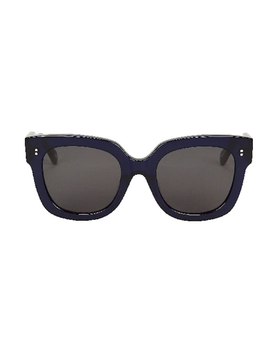 Shop Chimi 008 Berry Square Sunglasses In Dark Blue