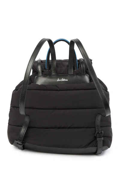 Shop Sam Edelman Branwen Flap School Backpack In Black Blue