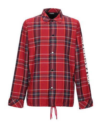 Pleasures Checked Shirt In Red | ModeSens