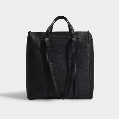 Shop Marc Jacobs The Tag Tote 31 In Black Leather