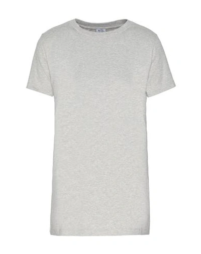 Shop 8 By Yoox Woman T-shirt Light Grey Size S Cotton, Elastane