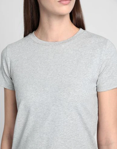 Shop 8 By Yoox Woman T-shirt Light Grey Size S Cotton, Elastane