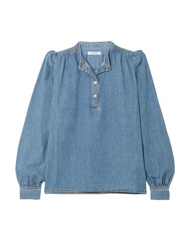 ganni denim shirt