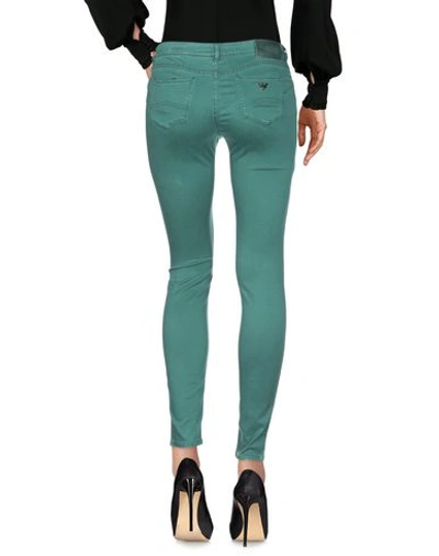 Shop Emporio Armani Casual Pants In Green