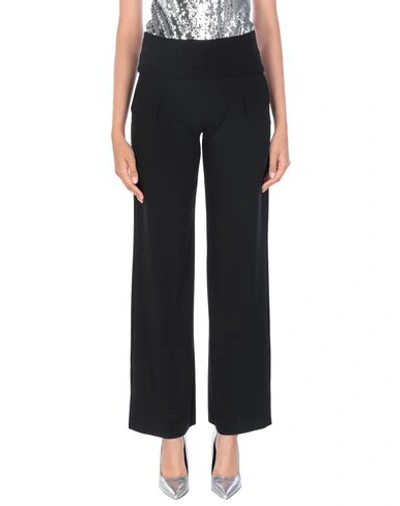 Shop Manila Grace Woman Pants Black Size 10 Polyester, Elastane, Cotton