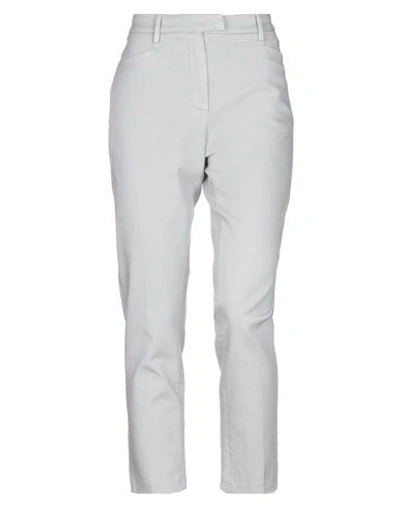 Shop Dondup Casual Pants In Light Grey