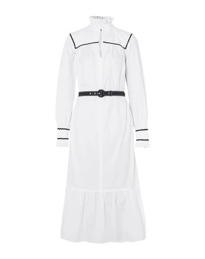 Shop Alexa Chung Midi Dresses In White