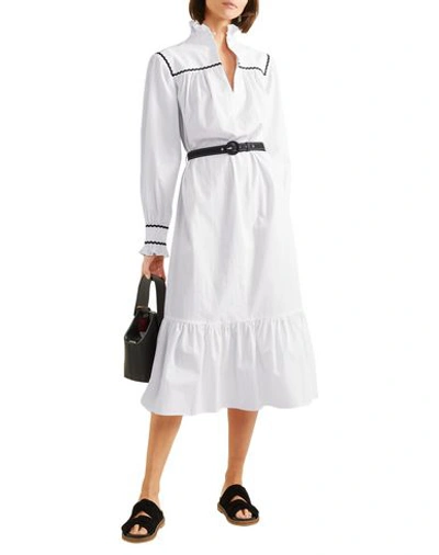 Shop Alexa Chung Midi Dresses In White