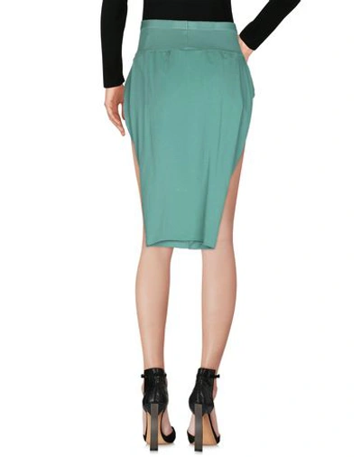 Shop Rick Owens Drkshdw Knee Length Skirt In Green