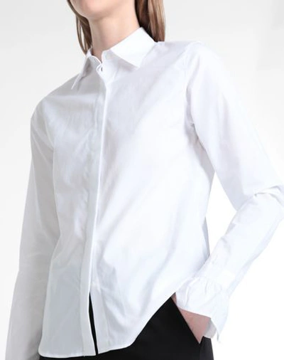 Shop 8 By Yoox Solid Color Shirts & Blouses In White