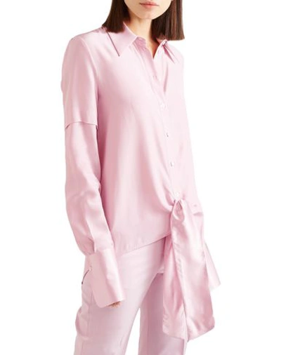 Shop Victoria Victoria Beckham Shirts In Pastel Pink