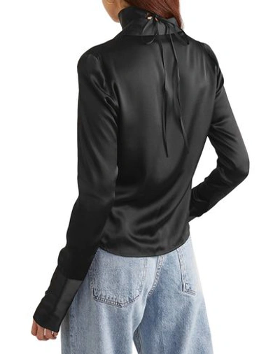 Shop Orseund Iris Silk Shirts & Blouses In Black