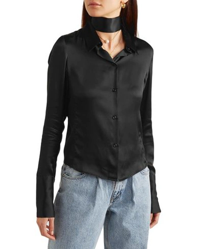 Shop Orseund Iris Silk Shirts & Blouses In Black