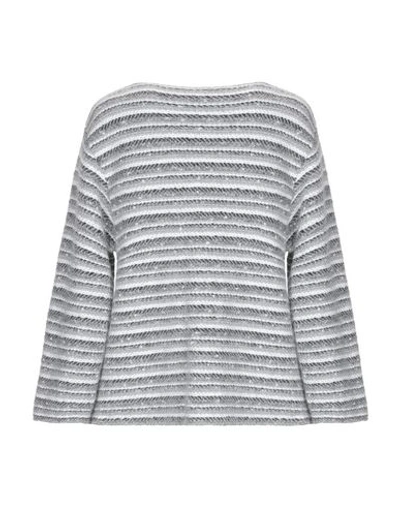 Shop Anneclaire Cardigan In Light Grey