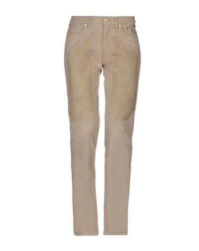 Shop Jeckerson Denim Pants In Beige