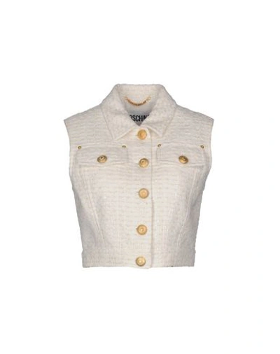 Shop Moschino Jacket In White